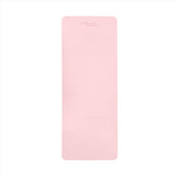 Pink yoga mat with Hollywood Fashion Secrets labeled on it on a white background